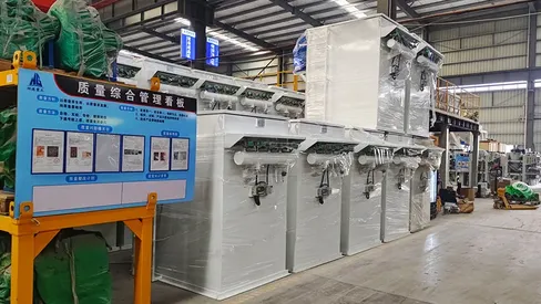 المعدات وخطوط الإنتاج جاهزة للشحن