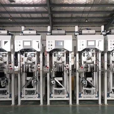 آلة تعبئة الأكياس بنظام صمام التحكم