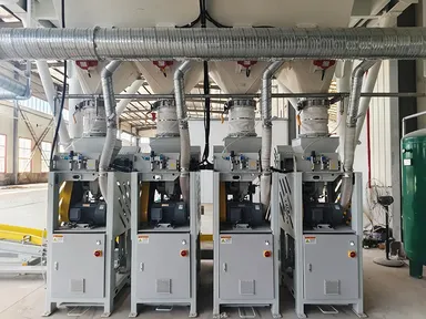 ماكينة تعبئة الأكياس مع صمام تحكم (بسرعة 180 إلى 220 كيس/ ساعة)