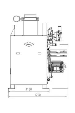 ماكينة تعبئة الأكياس مع صمام تحكم (بسرعة 180 إلى 220 كيس/ ساعة)