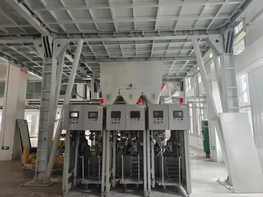 ماكينة تعبئة الأكياس مع صمام تحكم (بسرعة 180 إلى 400 كيس/ ساعة)