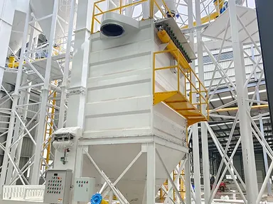 نظام مجمع الغبار الناتج عن الملاط الجاف